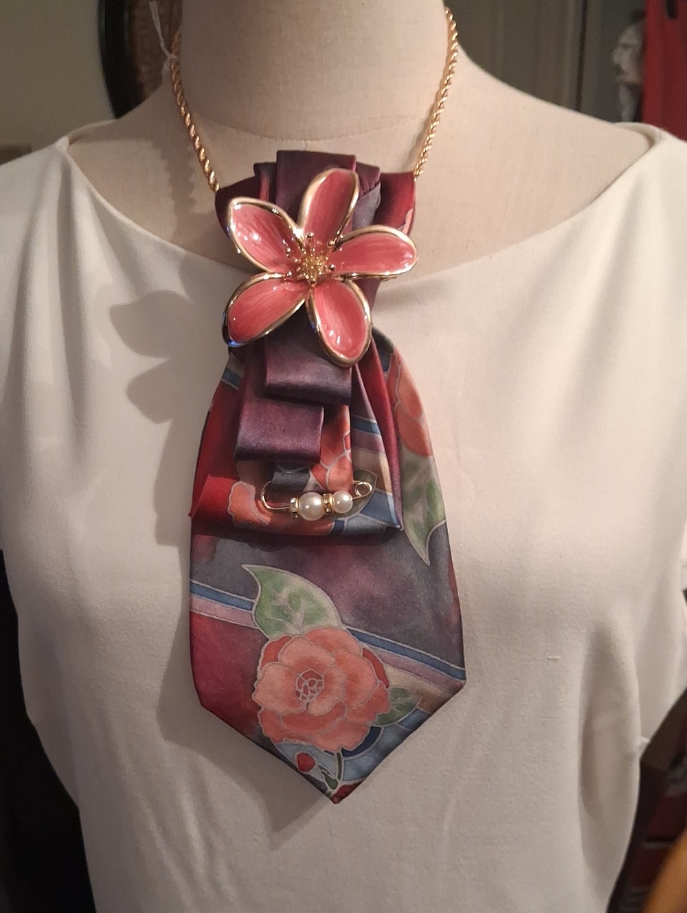Carlo Palazzi Upcycled Necktie Necklace